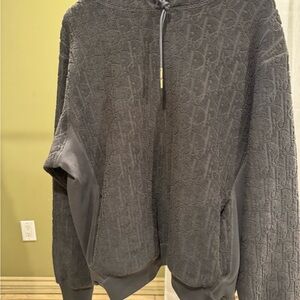 DIOR MEN OBLIQUE RELAXED-FIT HOODED SWEATSHIRT